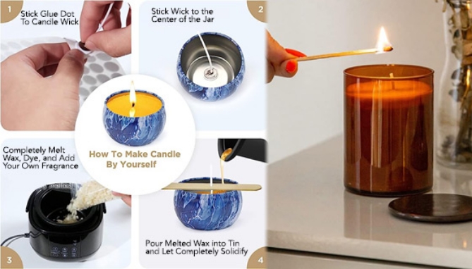 Picture 4 of Deluxe Electric Candle Making Kit: Everything You Need!