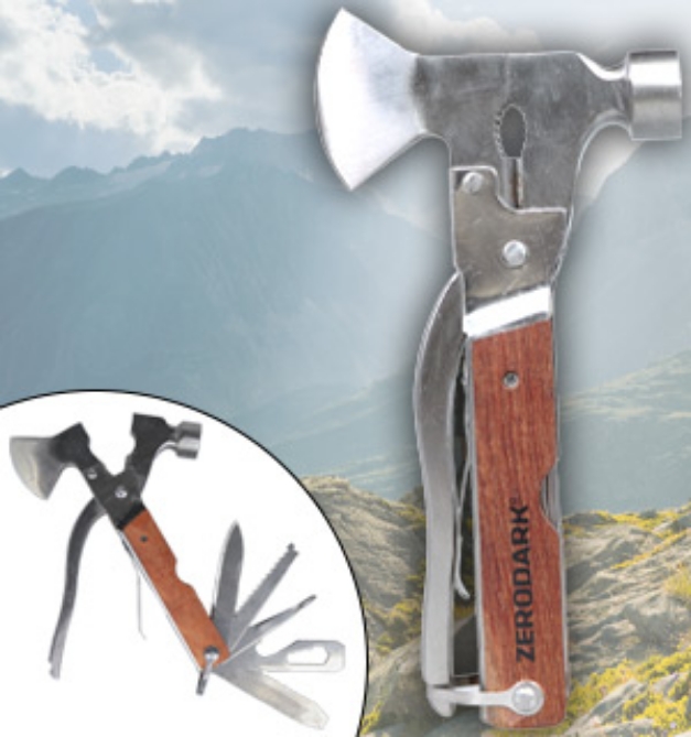 Picture 1 of 14-in-1 Multitool with Hatchet, Hammer, and Pliers