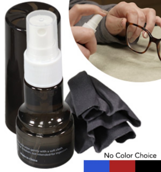 Picture 1 of Lens Cleaner and Microfiber Cloth Combo