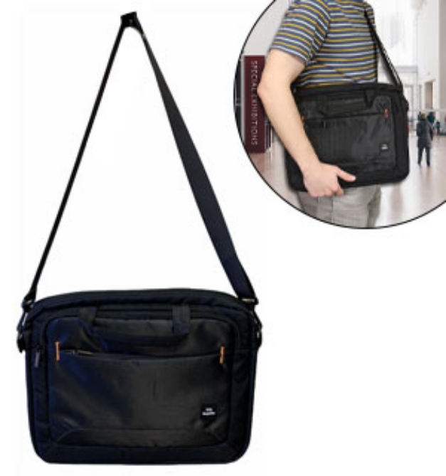 Picture 1 of 15-inch Laptop, iPad and Tablet Carrying Case w/ Shoulder Strap