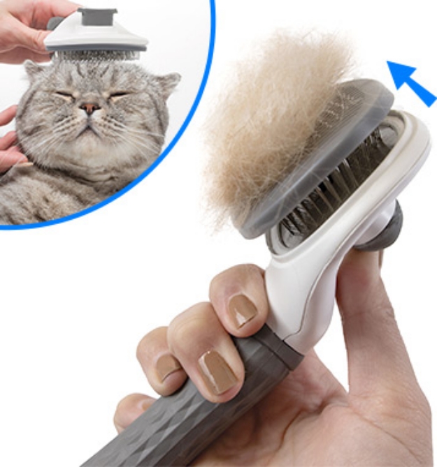 Picture 1 of Self-Cleaning Pet Brush
