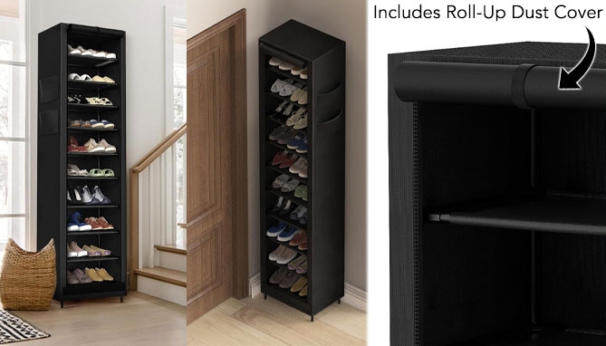 Click to view picture 2 of Adjustable Portable Closet/Shoe Organizer
