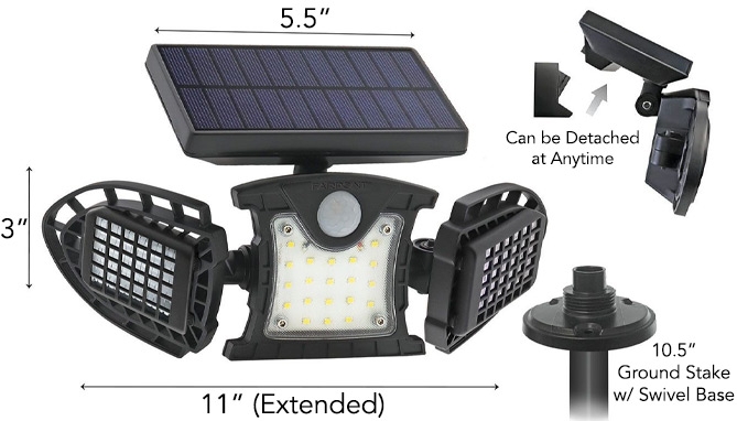 Click to view picture 3 of Solar Bug Zapper Stake Light With Motion And Light Sensors