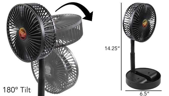 Click to view picture 5 of Rechargeable, Portable Foldable Fan: Use it Anywhere!