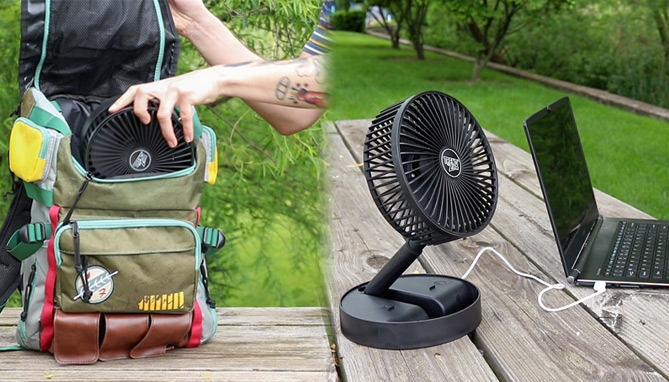 Click to view picture 6 of Rechargeable, Portable Foldable Fan: Use it Anywhere!