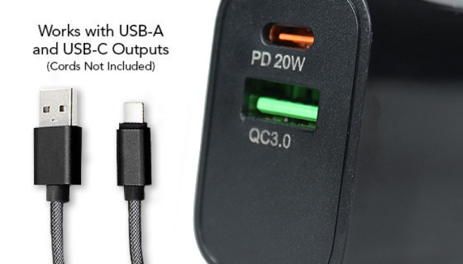 Click to view picture 2 of 20W PD Fast-Charging USB Wall Adapter with USB-C