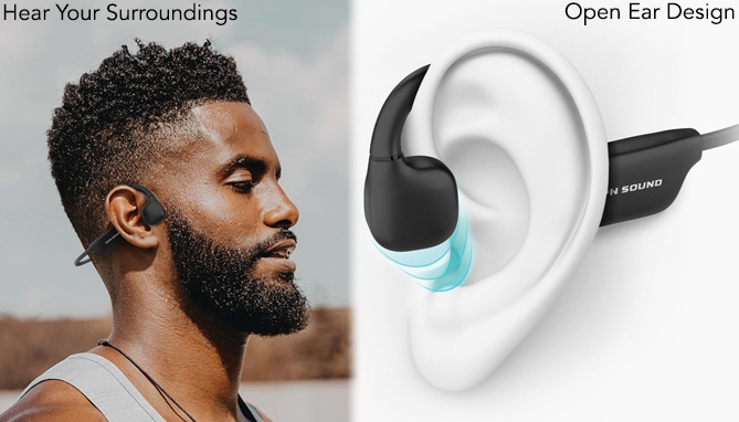 Click to view picture 4 of Osso Bone Conduction Open-Ear Headphones