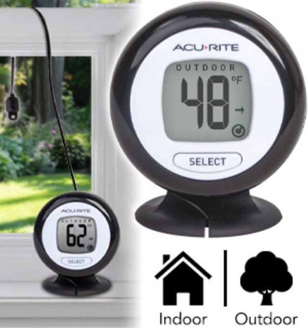 Picture 1 of Digital Thermometer with Wired Temperature Sensor by AcuRite