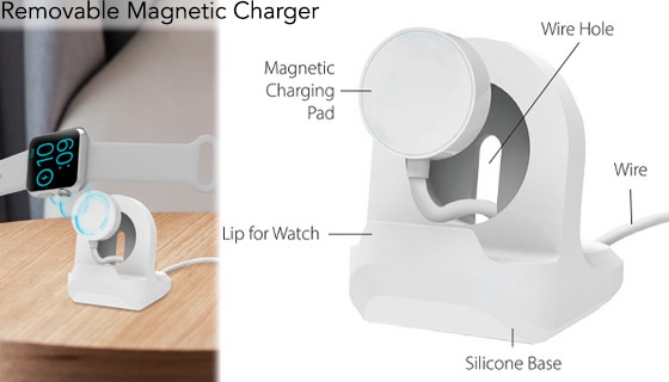 Click to view picture 2 of Apple Watch Charger and Stand (Dented Packaging)