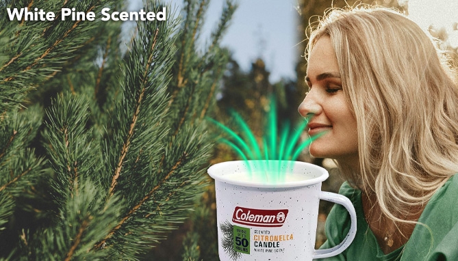 Click to view picture 3 of Coleman® Nostalgic Tin Mug Citronella Repellent Candle 6-Pack