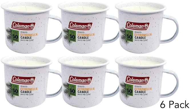 Click to view picture 5 of Coleman® Nostalgic Tin Mug Citronella Repellent Candle 6-Pack