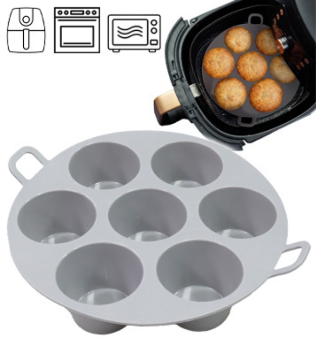Picture 1 of Silicone Air Fryer Muffin Baking Pan Insert