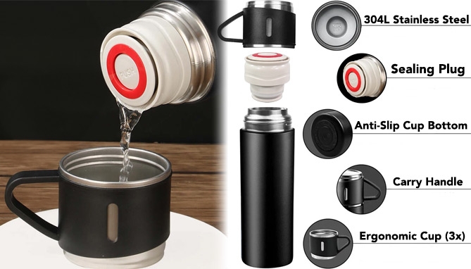 Click to view picture 4 of Thermo Cup Kit - PerfectTemp Vacuum Flask