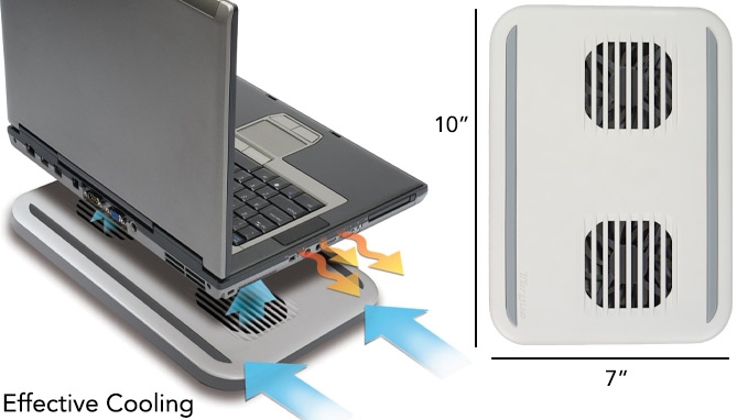 Picture 2 of Targus Chill Mat for Netbook Style Laptops: Dual-Fan Design