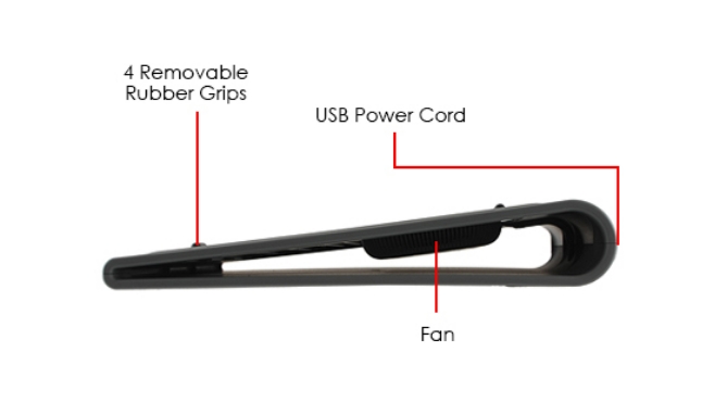 Click to view picture 6 of Targus Chill Mat for Netbook Style Laptops: Dual-Fan Design