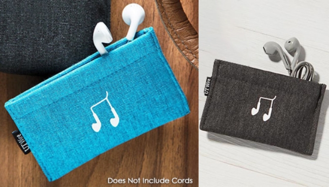 Picture 2 of Pocket for Earphones: Small Durable Canvas Storage Pouch