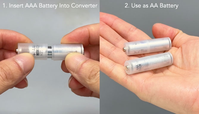 Click to view picture 3 of AAA to AA Battery Converter - 8 Pack