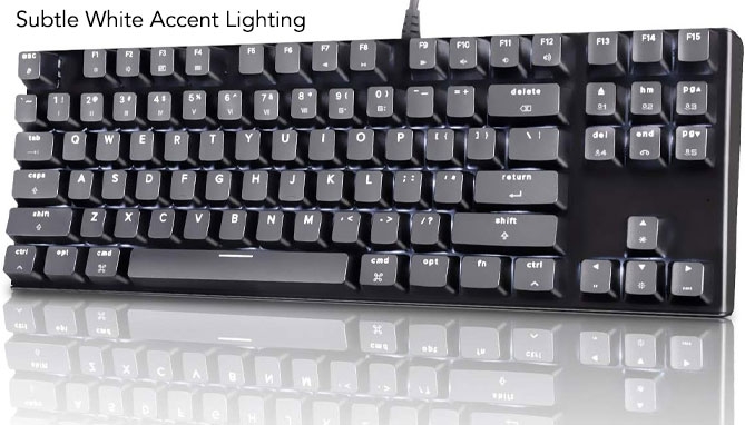 Click to view picture 3 of Mechanical Wired Computer Keyboard for Extra-Pleasant Typing