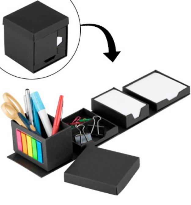 Picture 1 of Fold Up Desk Organizer Cube