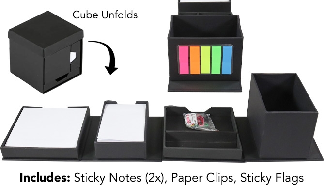 Click to view picture 3 of Fold Up Desk Organizer Cube