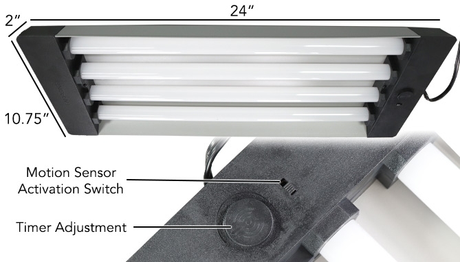 Click to view picture 3 of 2 Foot Linkable 7500 Lumen Overhead Shop Light