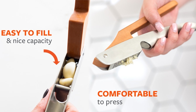 Picture 2 of Easy Clean Garlic Press by Full Circle