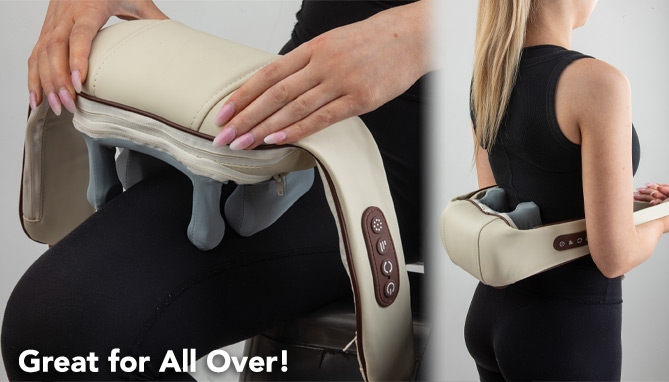 Picture 4 of 6D Deluxe Rechargeable Kneading Massager with Heat