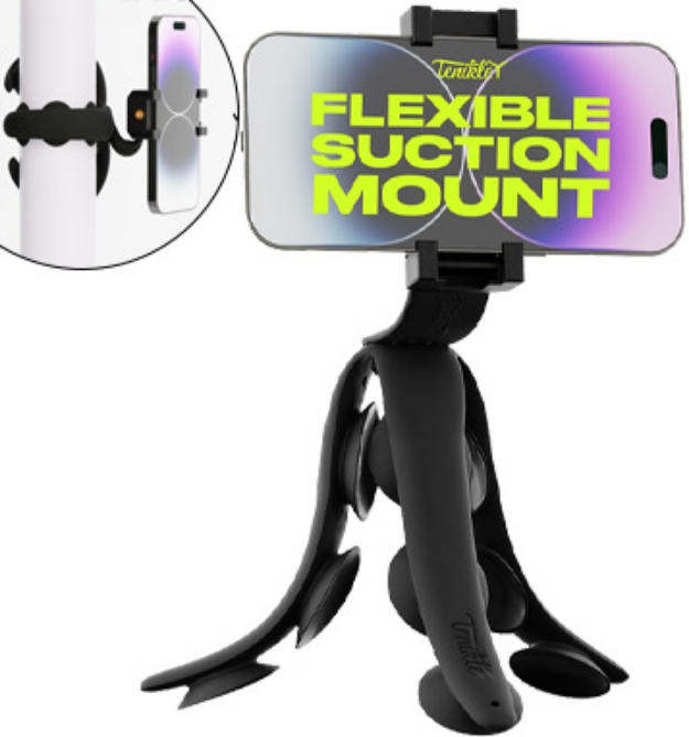 Picture 1 of Tenikle PRO Flexible Tripod Suction Mount: As Seen on Shark Tank