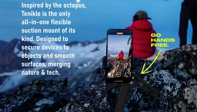 Click to view picture 3 of Tenikle PRO Flexible Tripod Suction Mount: As Seen on Shark Tank