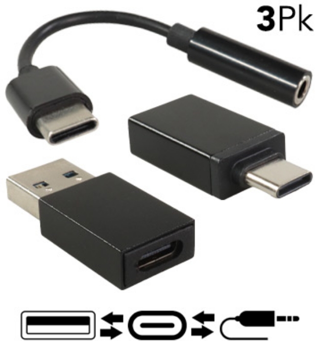 Picture 1 of USB-C Adapter Set (3 Pack)