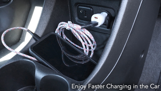 Picture 2 of 36W PD Fast-Charging DC Car Adapter with USB-C