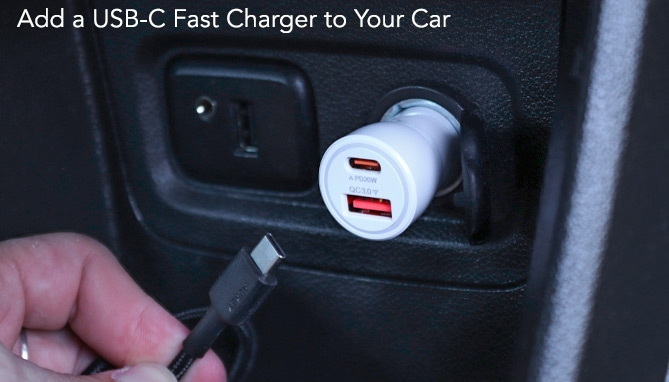 Click to view picture 3 of 36W PD Fast-Charging DC Car Adapter with USB-C