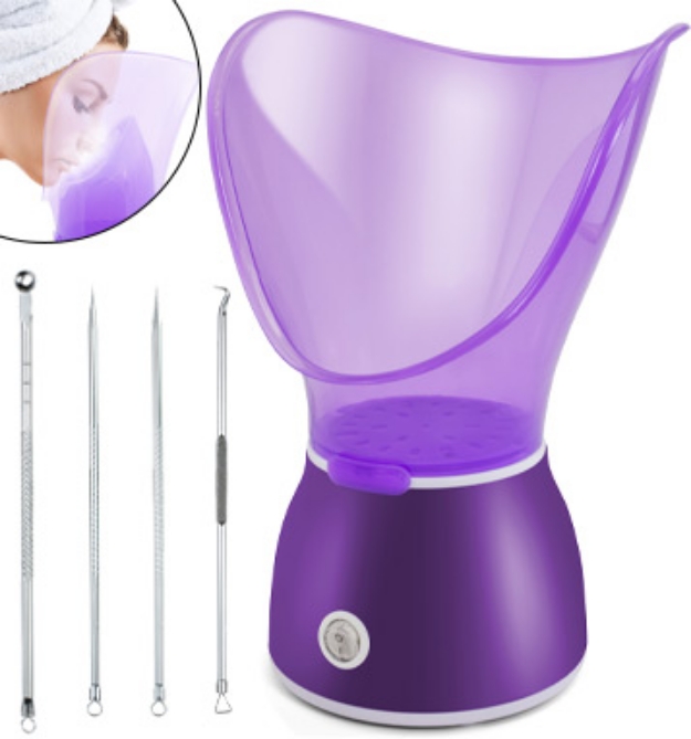 Picture 1 of Deep Cleansing Facial Steamer & Hydrator w/ BONUS Blackhead Extractor Kit