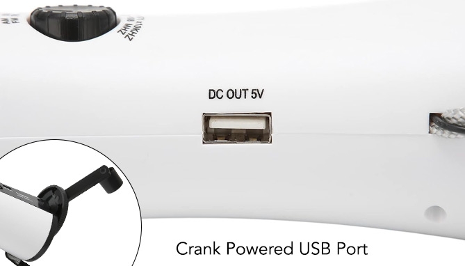 Click to view picture 4 of Disaster Prep Emergency Crank Radio, Flashlight, And Phone Charger