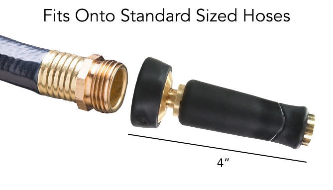 Click to view picture 2 of The Power Stream Brass Hose Nozzles - 2 Pack