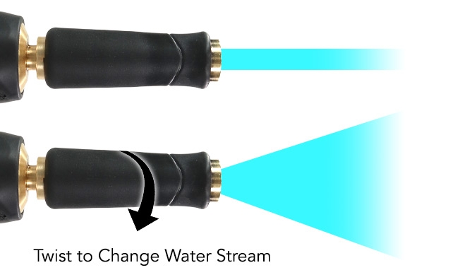 Click to view picture 3 of The Power Stream Brass Hose Nozzles - 2 Pack