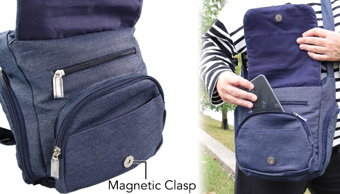 Click to view picture 3 of Denim Mini Crossbody Bag/Purse by Gold Coast