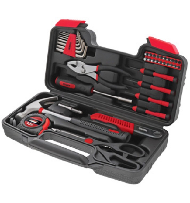 Picture 1 of 40pc Essential Tool Set w/ Case