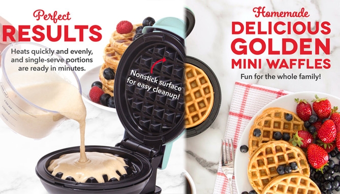 Picture 3 of Dash Mini Waffle Maker