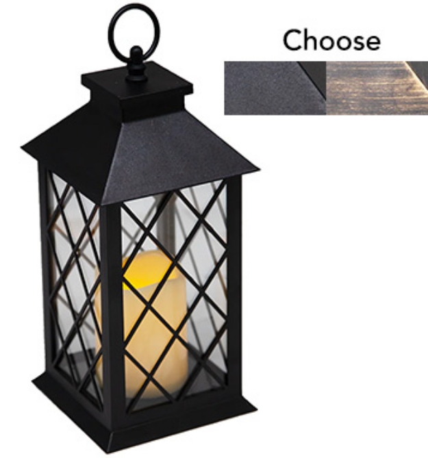 Picture 1 of Indoor and Outdoor Modern LED Lantern with Flickering Candle