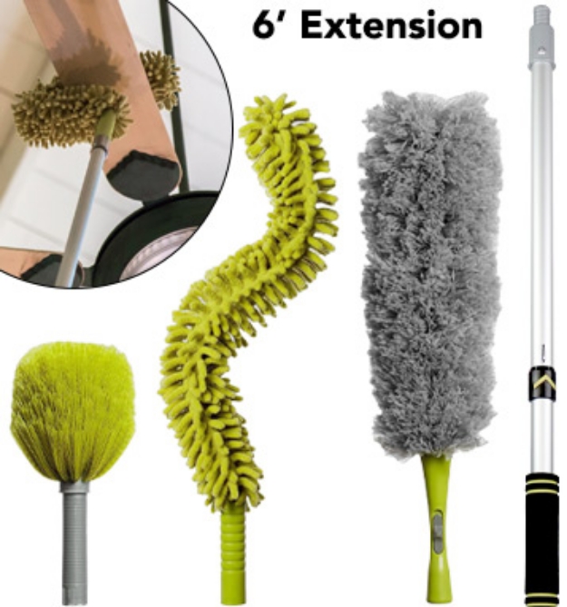 Picture 1 of Ultimate Dusting Brush Kit With 6 Foot Extendable Pole