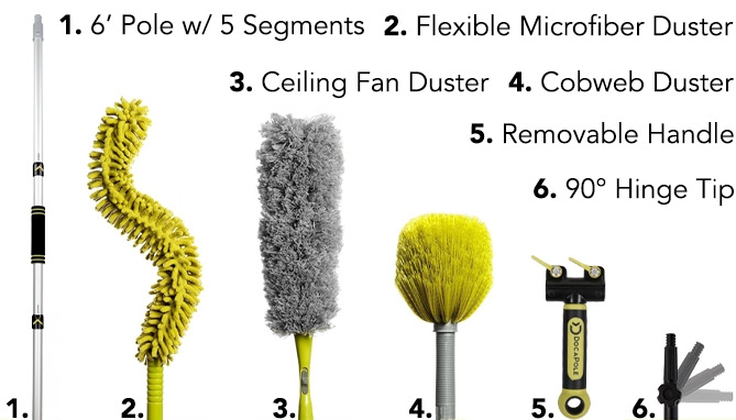 Picture 5 of Ultimate Dusting Brush Kit With 6 Foot Extendable Pole