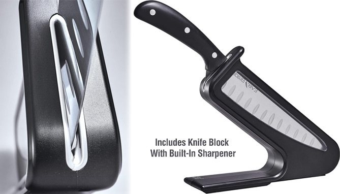 Click to view picture 3 of The Everblade Self Sharpening Pro Chef Knife With Knife Block