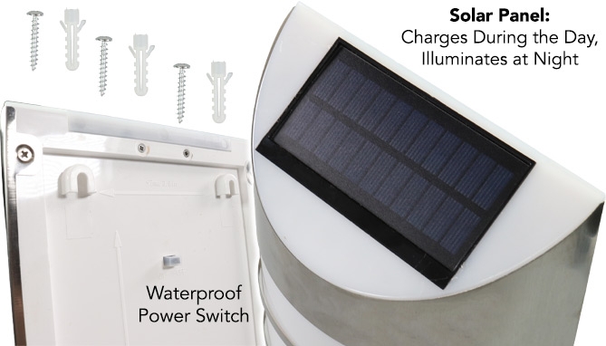 Click to view picture 4 of Designer Sconce Series: Contemporary Solar Grid Light