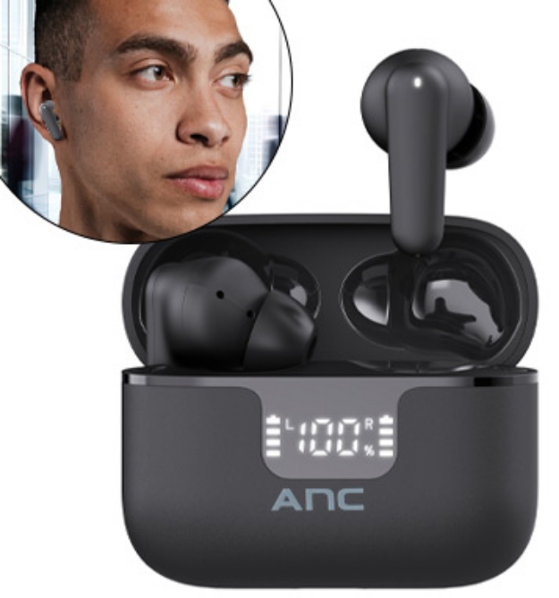 Picture 1 of ANC True Wireless Stereo Earbuds with Digital Battery Display Case