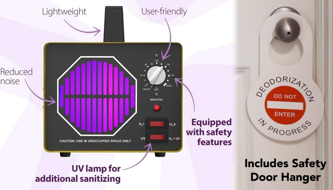 Picture 4 of Deluxe 2-in-1 Ozone Generator with UV Sterilization: Eliminate Room Odors!