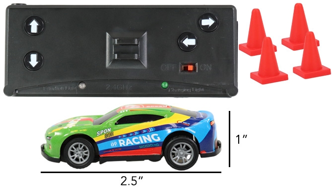 Click to view picture 6 of Mini RC Car in a Can: Upgraded 2.4GHz Frequency