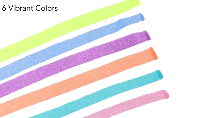 Click to view picture 3 of Set of 6 Erasable Highlighters