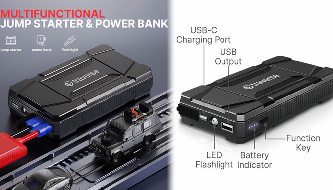 Picture 4 of Portable Vehicle Jump Pack And Power Bank Combo 