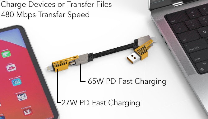 Picture 2 of 6ft 4-in-1 Transforming Cable